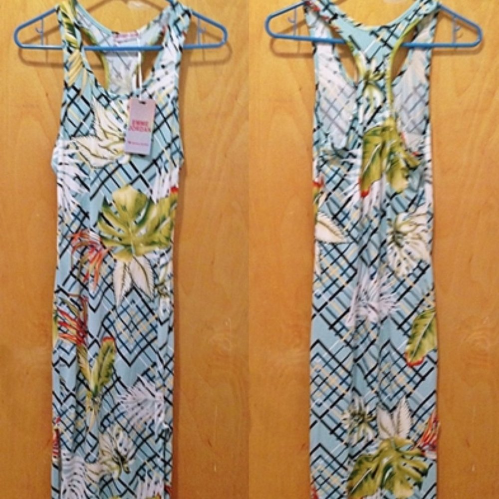 NWT - Racerback Maxi Dress - Aqua